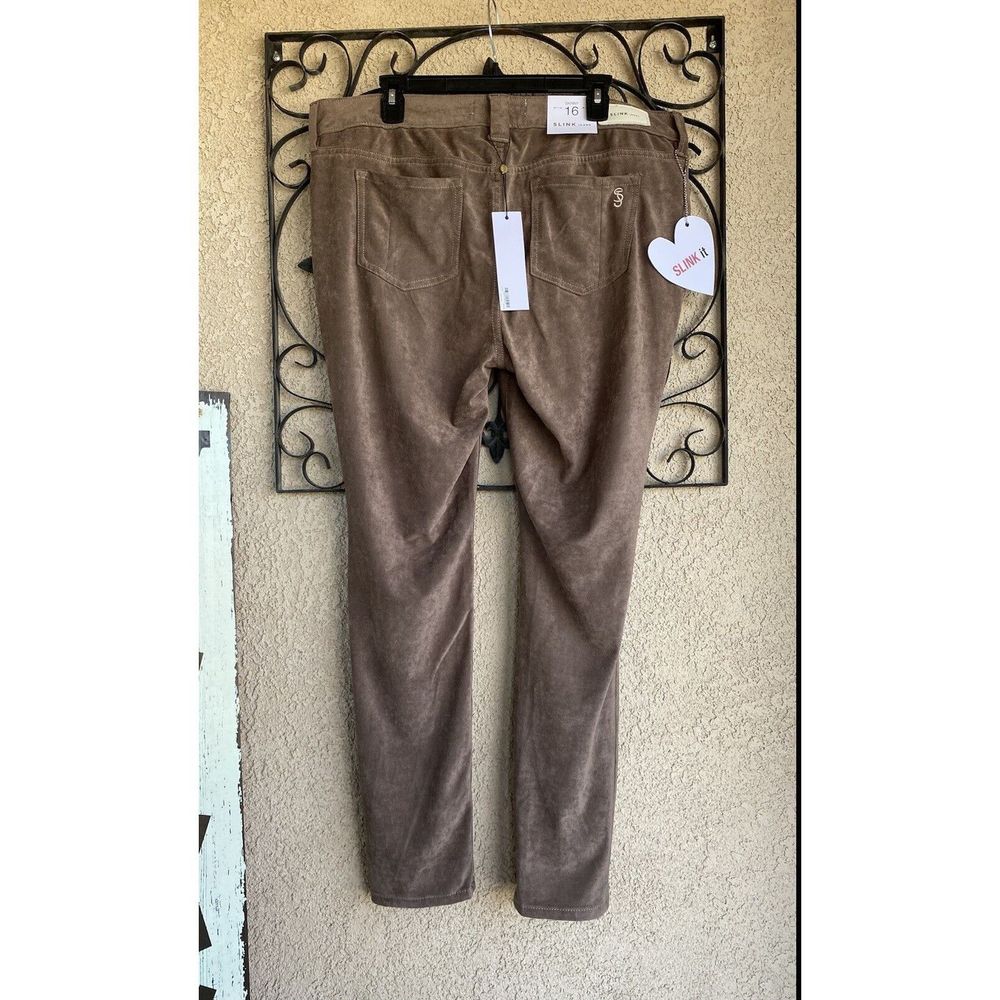 Women's Skinny Pants in Brown - Picture 4 of 10